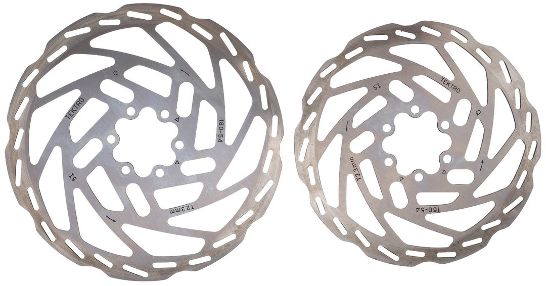 Tektro TR160-54/TR180-54 Mountain Bike Disc Brake Rotor SET 6-Bolt One-Piece XC