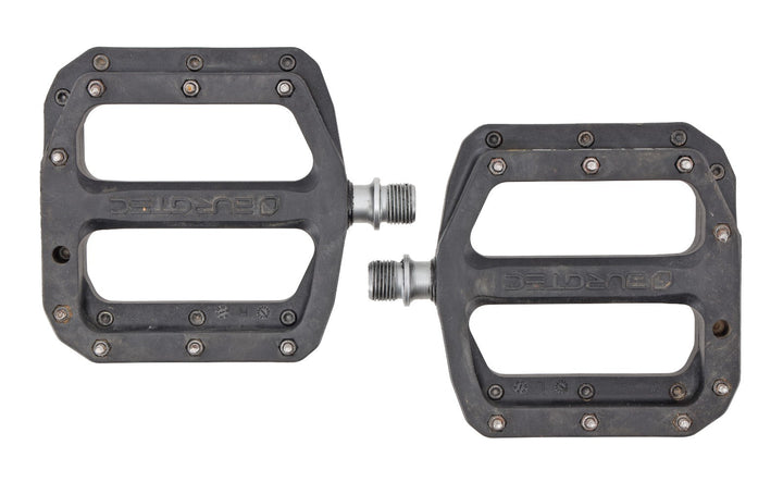 Burgtec MK4 Composite Flat Mountain Bike Pedals 9/16" BLACK Enduro MTB DH