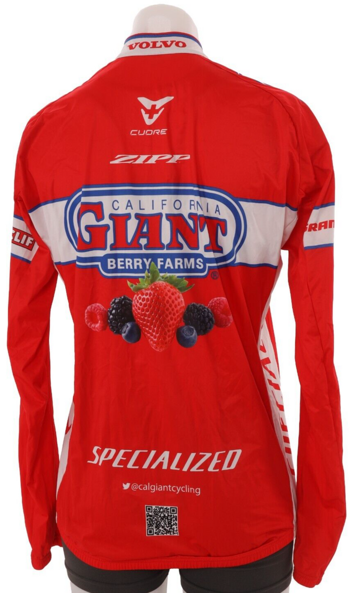 Squadra California Giant Berry Farms Pro Cycling Kit Women XS/SM/MD Jacket Vest