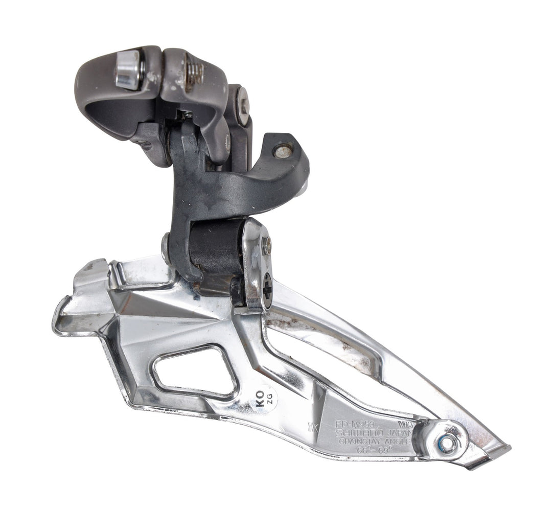 Shimano XTR FD-M953 3x 9 Sp Mountain Bike Front Derailleur 31.8mm Clamp Top Pull