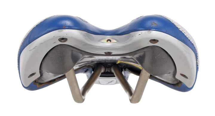 Selle San Marco Aspide Road Bike Saddle USPS Pro Team 130mm 7x 7mm BLUE CrMo