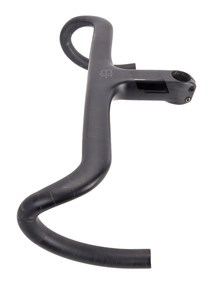 Black Inc Integrated Barstem Carbon Cockpit 44cm 120mm -6º Handlebar Stem Road
