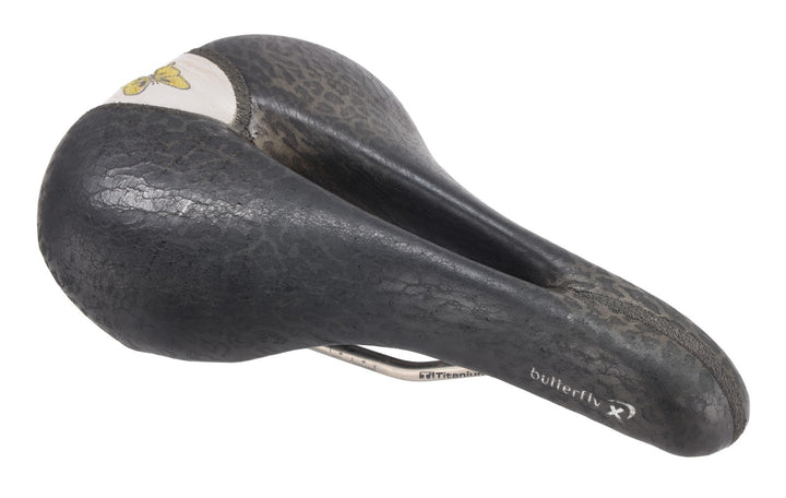 Terry Butterfly Ti Women Road Mountain Bike Saddle 152mm 7 x 7mm Black Leopard
