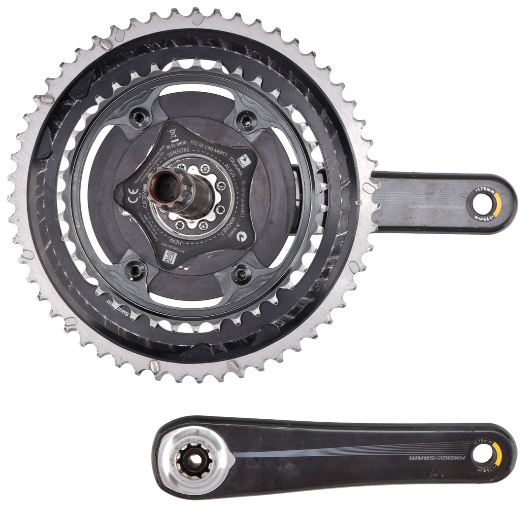 Quarq ELSA RS Carbon Shimano Dura-Ace 2x 11s Road Bike Crankset 175mm 55/42T GXP