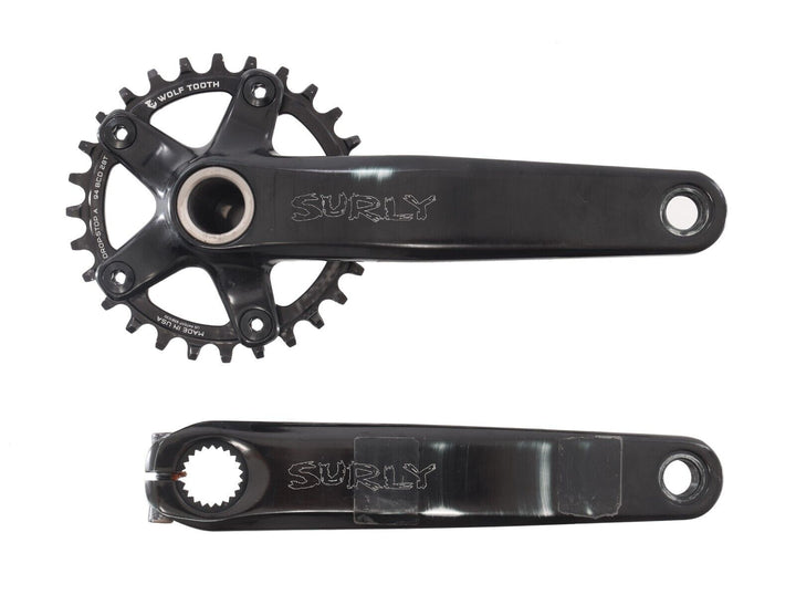 Surly O.D. Fat Bike Crankset 28T 175mm 9/10s 5-Bolt 94 BCD 24/100mm Spindle MTB