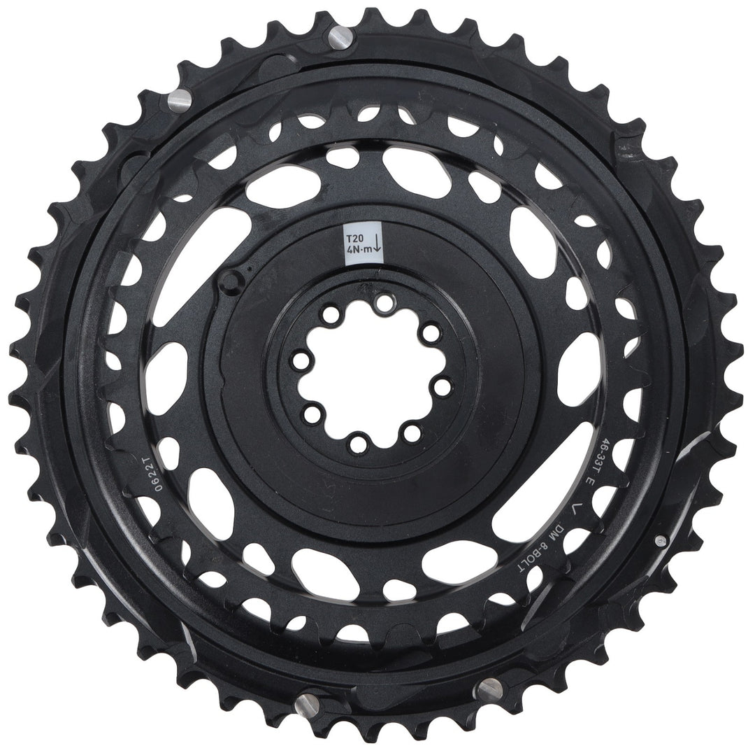 SRAM Red AXS D1 2x 12 Spd Road Bike Chainring Kit 46/33T 1-Piece 8B Direct Mount