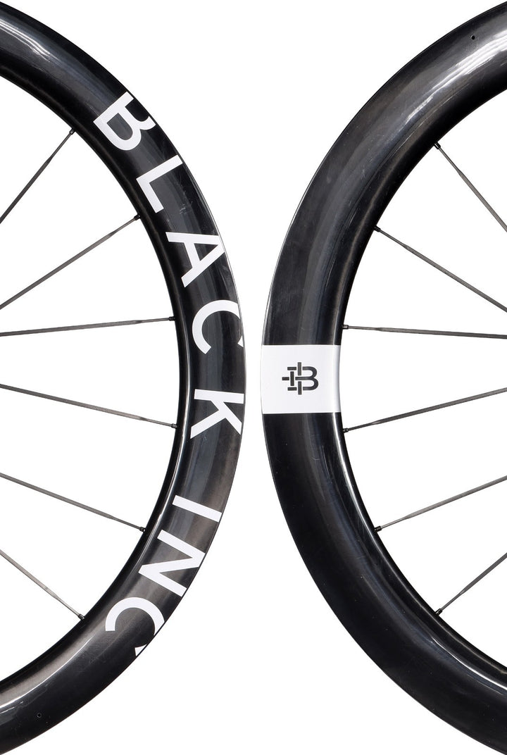 Black Inc 48|58 UD Carbon Spoke Tubeless CL Disc Road Bike Wheelset SRAM XDR 12s