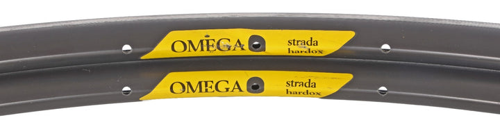 Campagnolo Omega Strada Hardox 700c Alloy Clincher Rims 1 PAIR 32H Road Vintage
