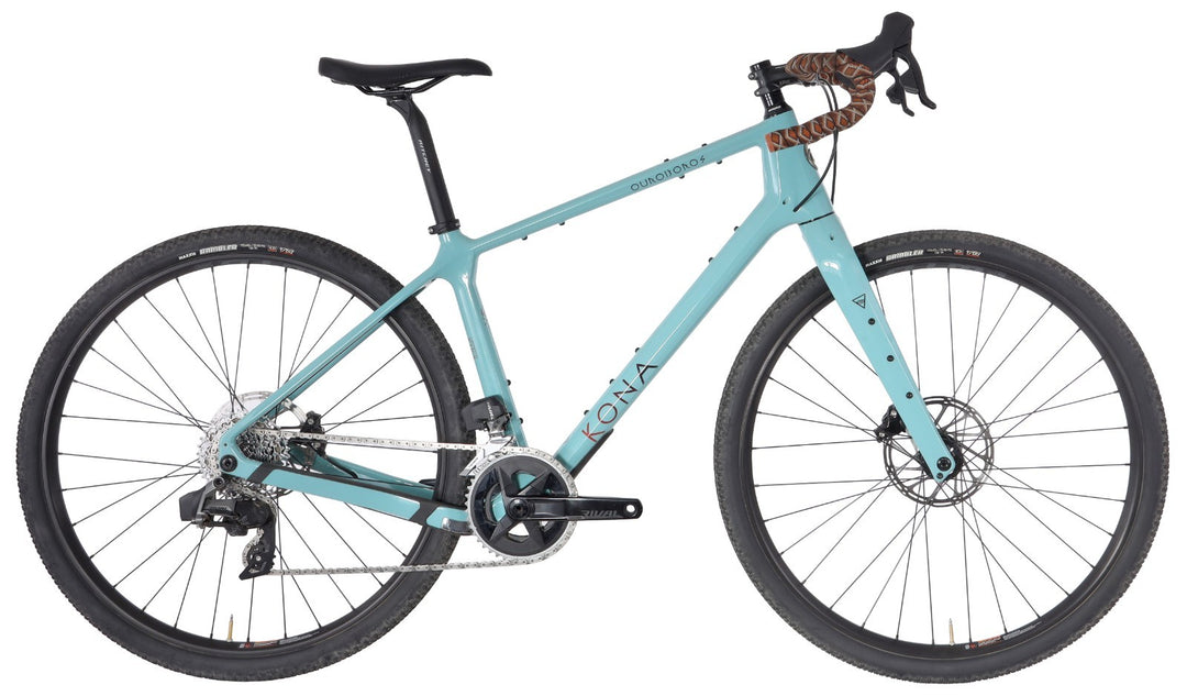 Kona Ouroboros CR/DL Gravel Bike 2x 12s 54cm Gloss Harbor SRAM AXS Rival 2025