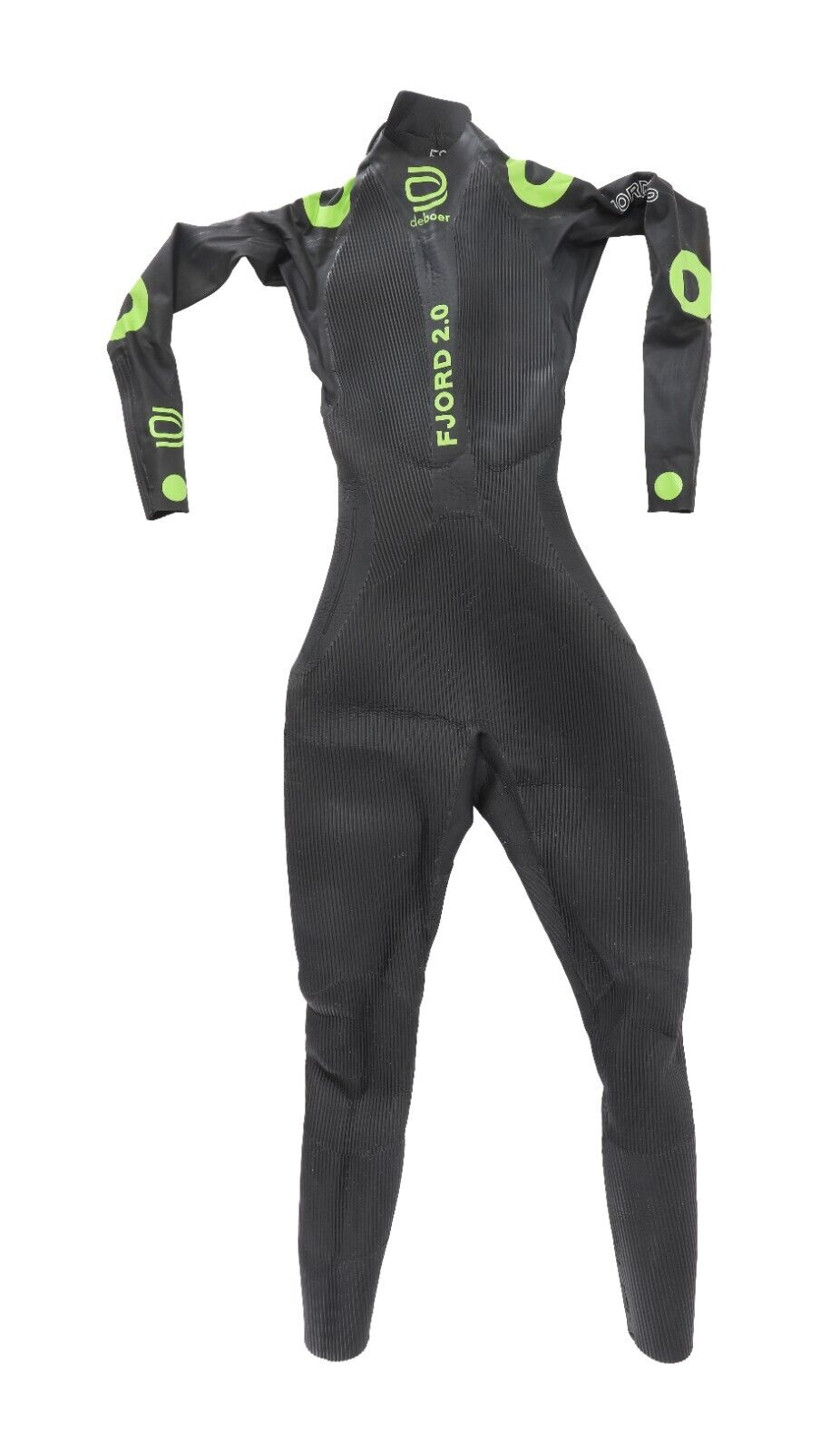 deboer Fjord 2.0 Wetsuit Women FS GREEN Swim Open Water Triathlon Full Length