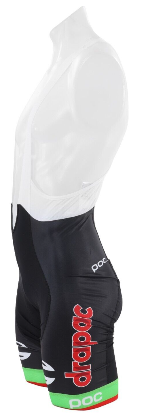 POC Cannondale Drapac Pro Cycling Bib Shorts Men SIZE 4 Black Mavic Bike Race LG