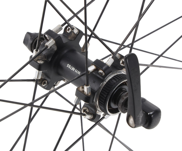 Shimano Deore XT WH-M765 Tubeless CL Disc 26” Alloy Mtn Bike Wheelset 10 Spd QR