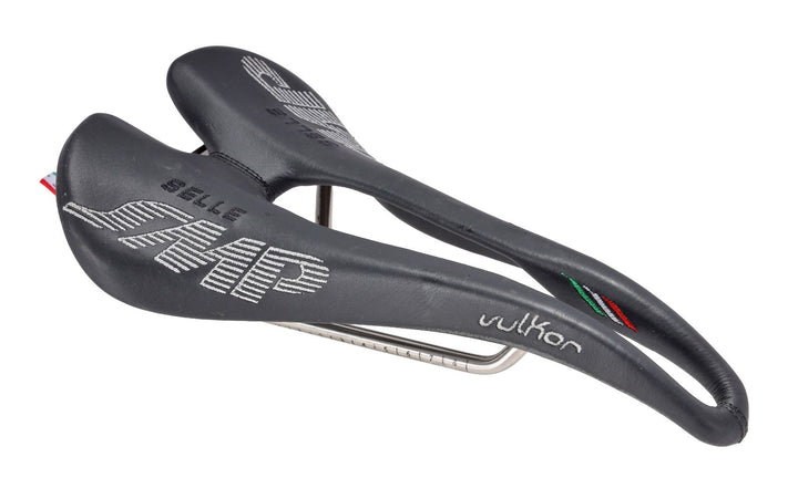 Selle SMP Vulkor Carbon Shell Road Bike Saddle 136mm BLACK 7 x 7mm AISI Steel