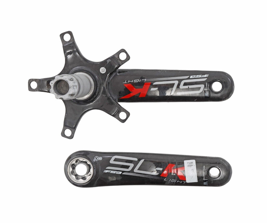 FSA SL-K Light 2x 11 Spd Hollow Carbon Road Bike Crankset 172.5mm BB30 NO RINGS