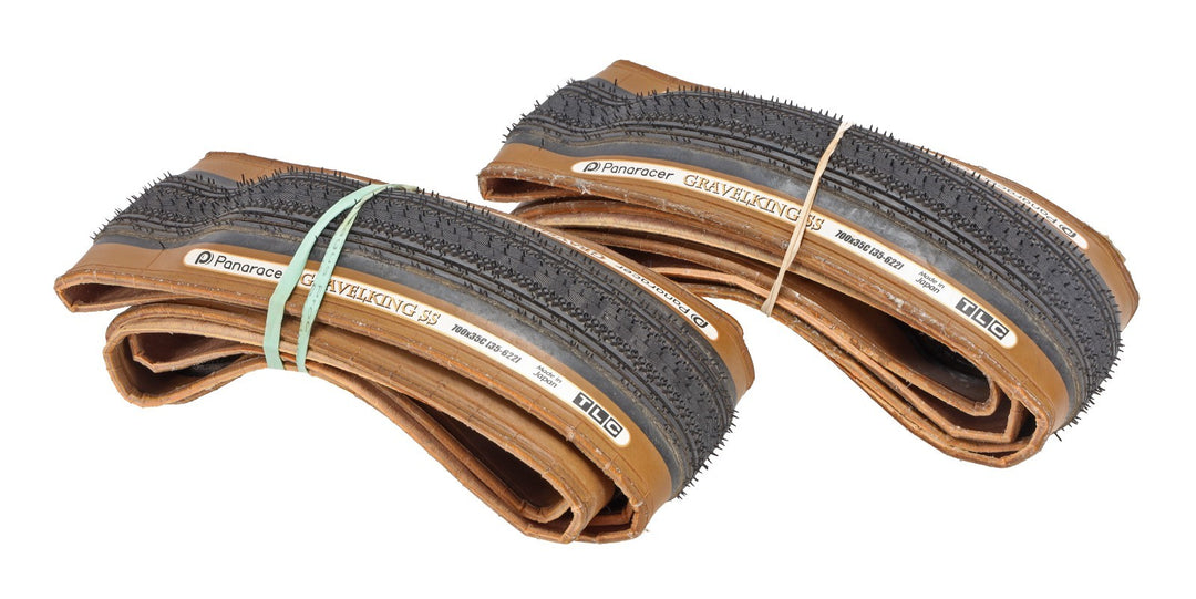 Panaracer GravelKing SS Tubeless Gravel Bike Tires 700 x 35c PAIR Tanwall TLC CX
