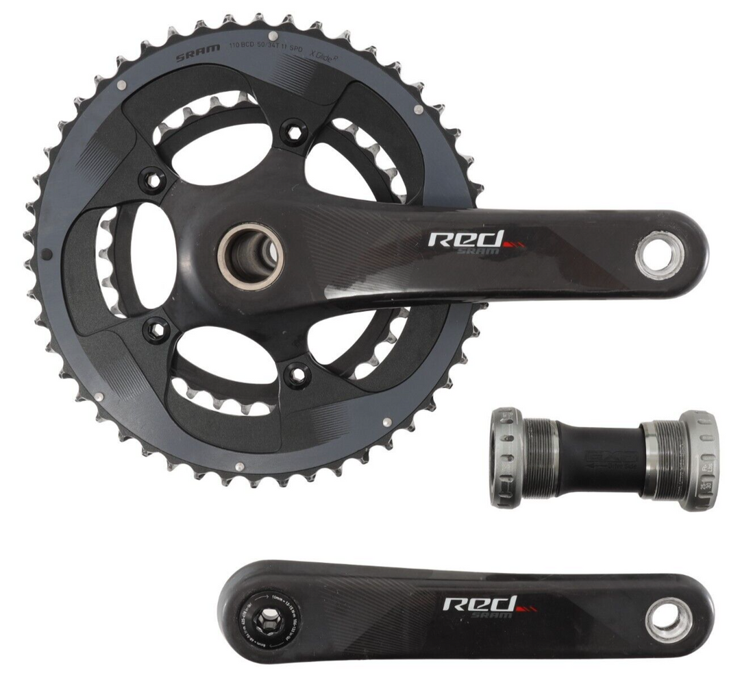 SRAM Red eTap 2x 11s Carbon Road Bike Crankset 170mm 50/34T 110 BCD w/BB 22/24mm