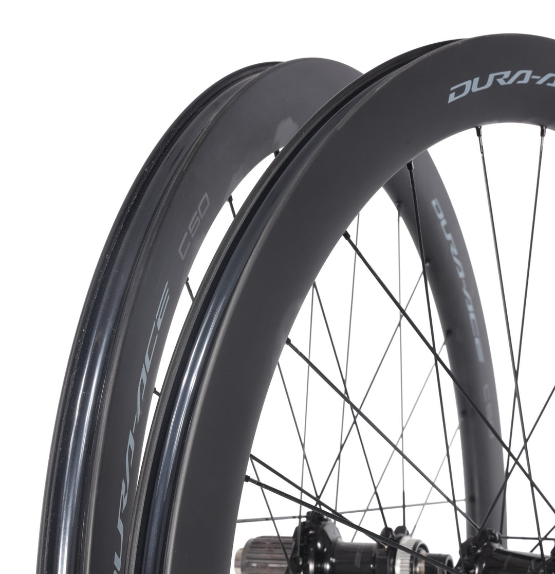 Shimano Dura-Ace WH-R9270 C50 12 Speed Carbon CL Disc TL Road Bike Wheelset 700c
