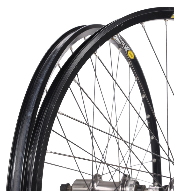 Mavic X717 Disc 26" XTR M965 Alloy Clincher Mtn Bike Wheelset Shimano 9/10 Sp QR