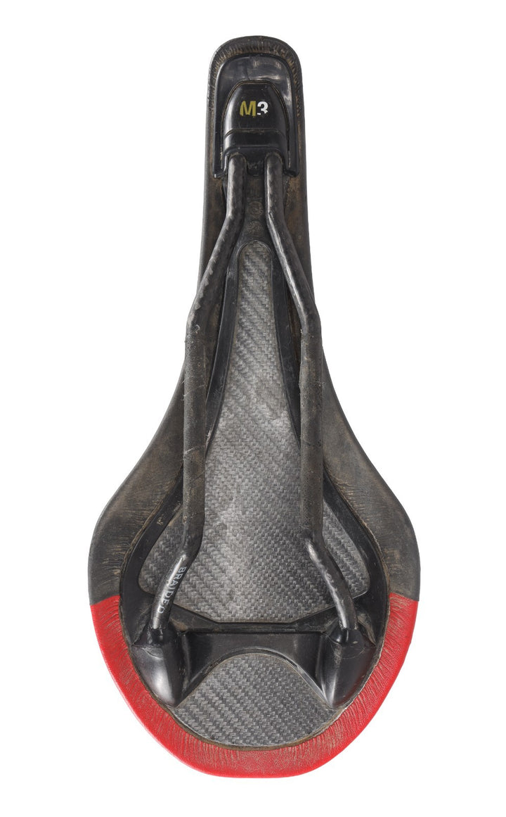 Fizik Tundra M3 Carbon Mtn Bike Saddle 125mm GRAY 8 x 10mm Braided XC Gravel CX