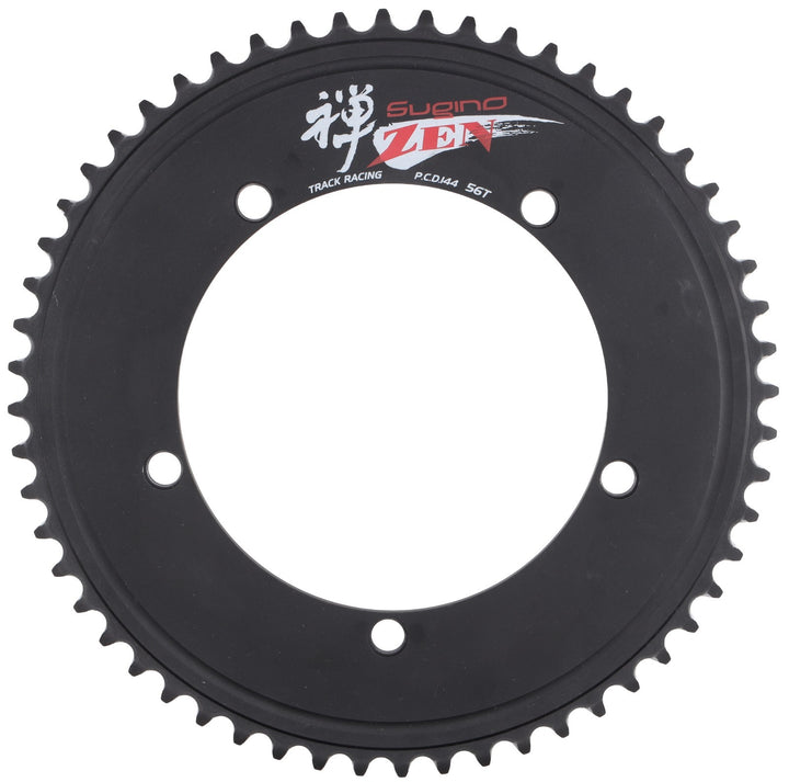 Sugino Zen Track Bike Racing Chainring 144BCD 5-Bolt 47T - 56T BLACK Fixed Gear