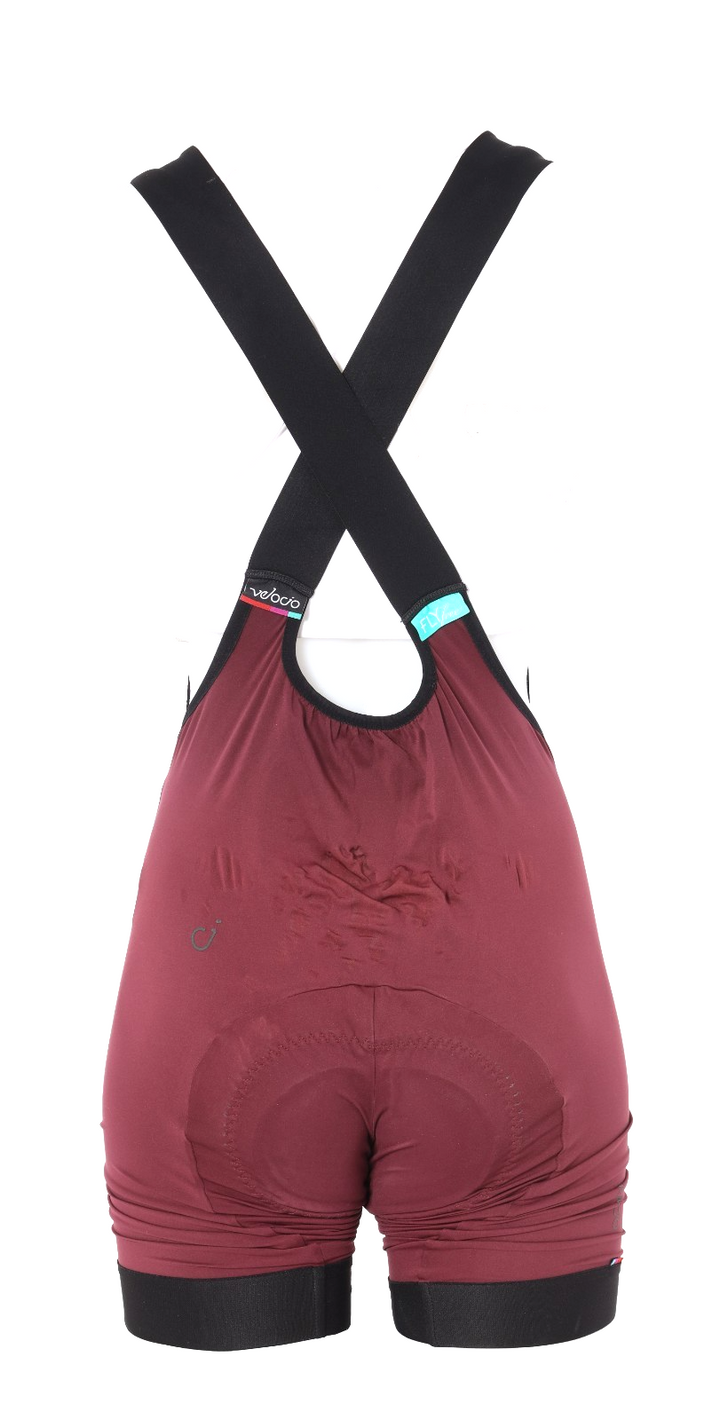 Velocio LUXE Cycling Bib Short Women SMALL Plum Road Bike Gravel Cycling