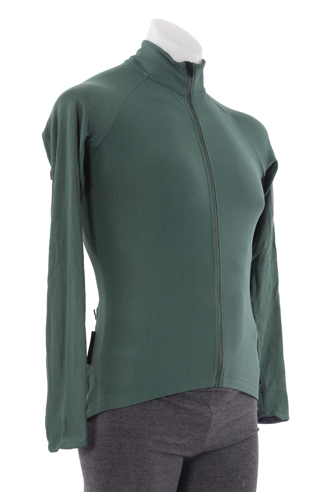 Velocio ONE Long Sleeve Men Zip Cycling Jersey MEDIUM Green Road Bike Cycling