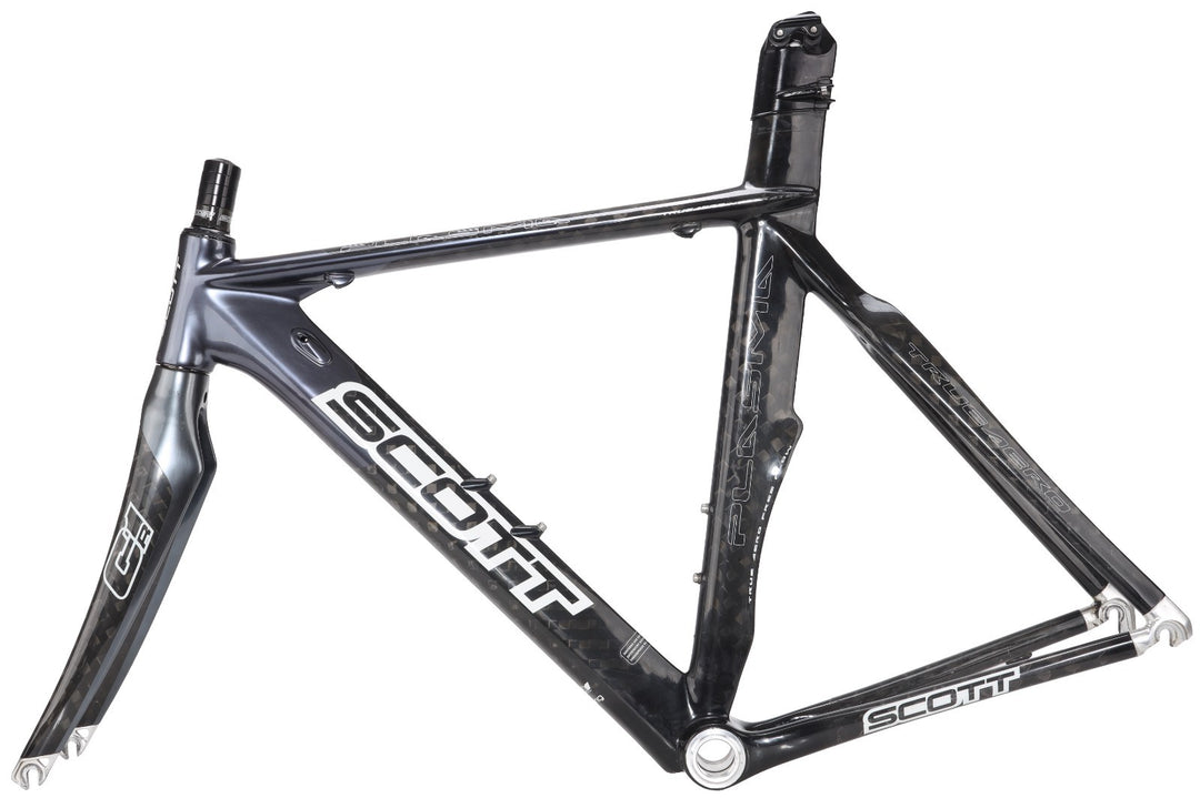 Scott Plasma CR1 LTD Carbon Triathlon Frameset MED Dark Silver QR Rim 700c 2008