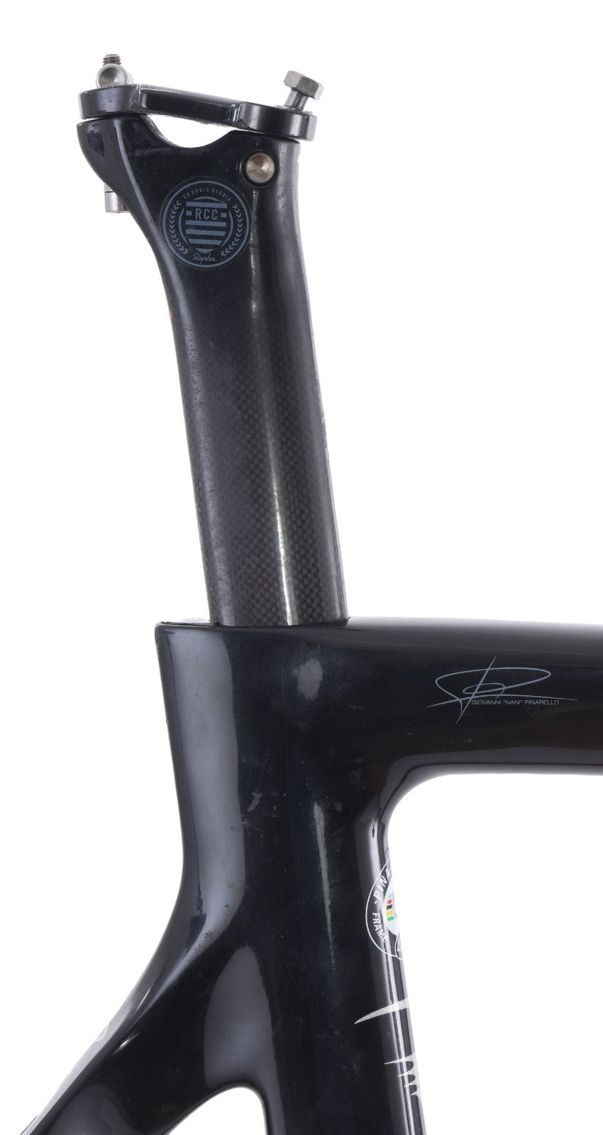 Pinarello Dogma F8 Carbon Road Bike Frameset 56cm Gloss BLACK 700c QR Italy 2015