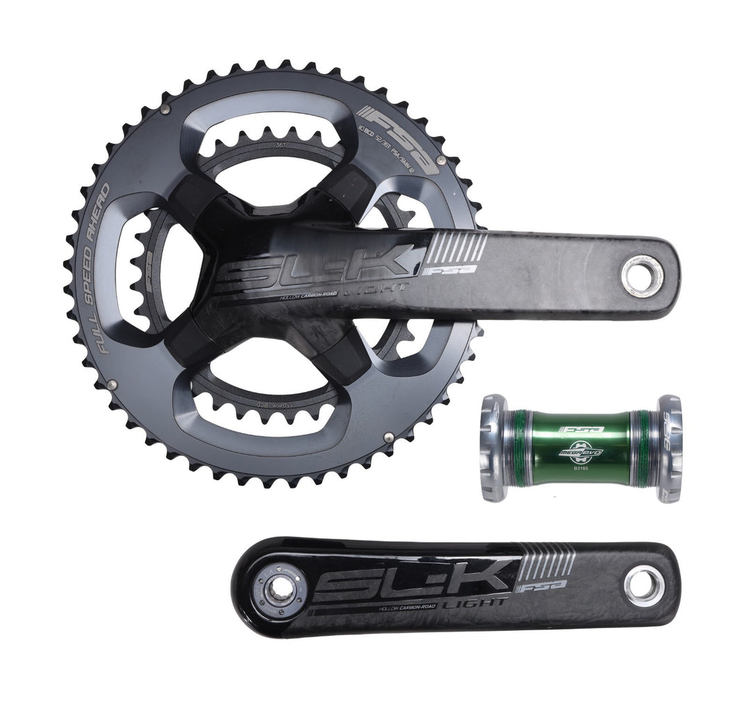 FSA SL-K Light Carbon Road Bike Crankset 2 x 11s 175mm 52/36T 110 BCD BB386EVO
