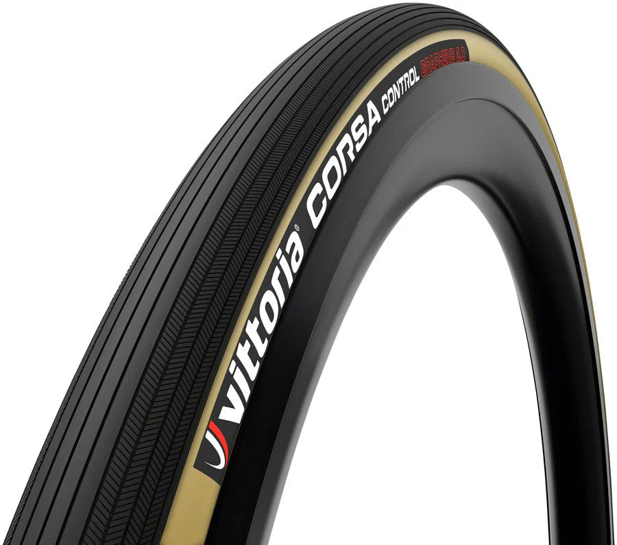 Vittoria Corsa Control Graphene 2.0 Clincher Road Bike Tire 700 x 25c TAN