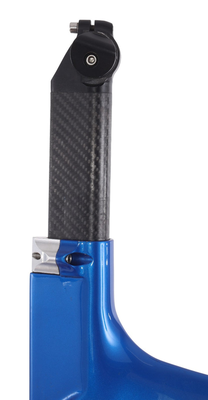 Guru Crono Carbon Triathlon TT Bike Frameset QR Rim Brake 54cm Silver/Blue 700c