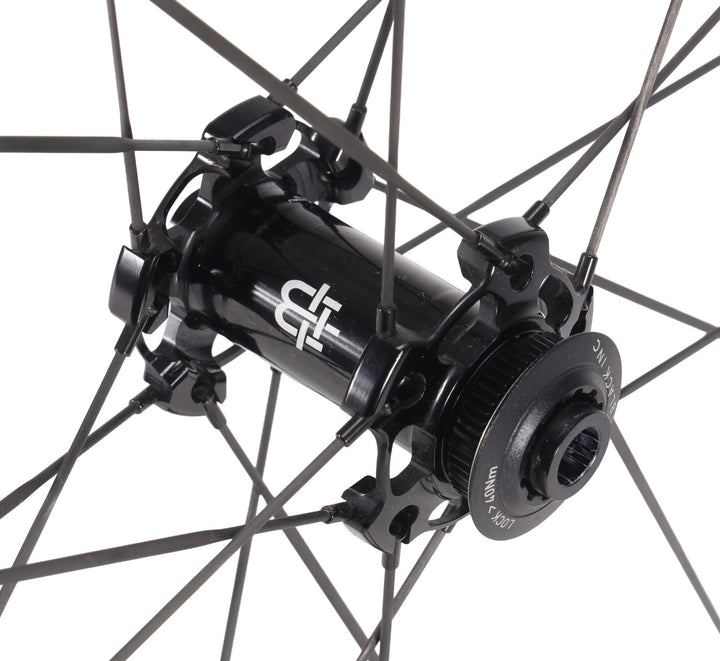 Black Inc 48|58 UD Carbon Spoke Tubeless CL Disc Road Bike Wheelset SRAM XDR 12s