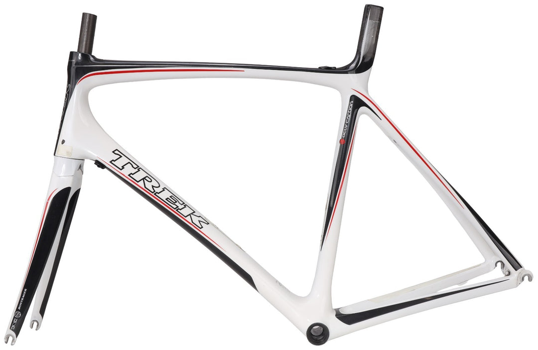 Trek Madone 6.9 OCLV Red Carbon Road Bike Frameset XL 60cm WHITE Rim QR USA 2008