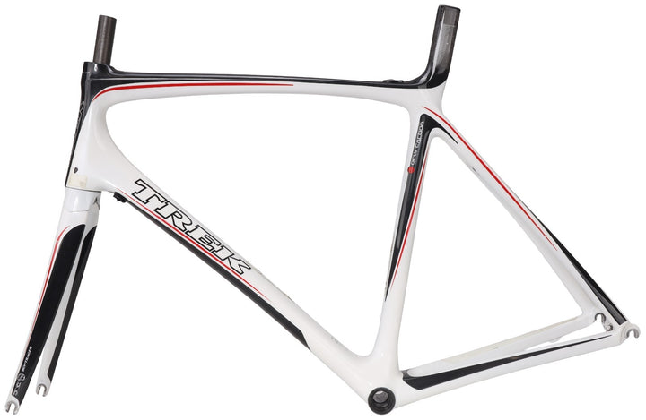 Trek Madone 6.9 OCLV Red Carbon Road Bike Frameset XL 60cm WHITE Rim QR USA 2008