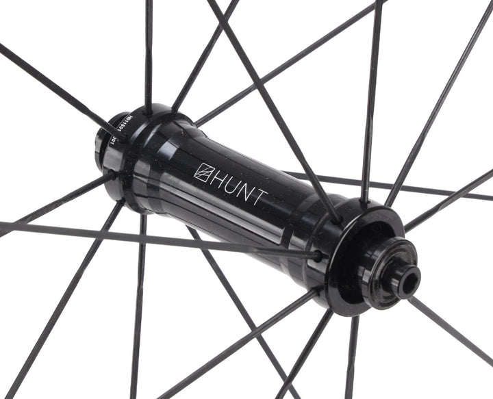HUNT 50 Carbon Wide Aero Road Wheelset Tubeless Shimano 11 Spd 700c QR Rim Brake