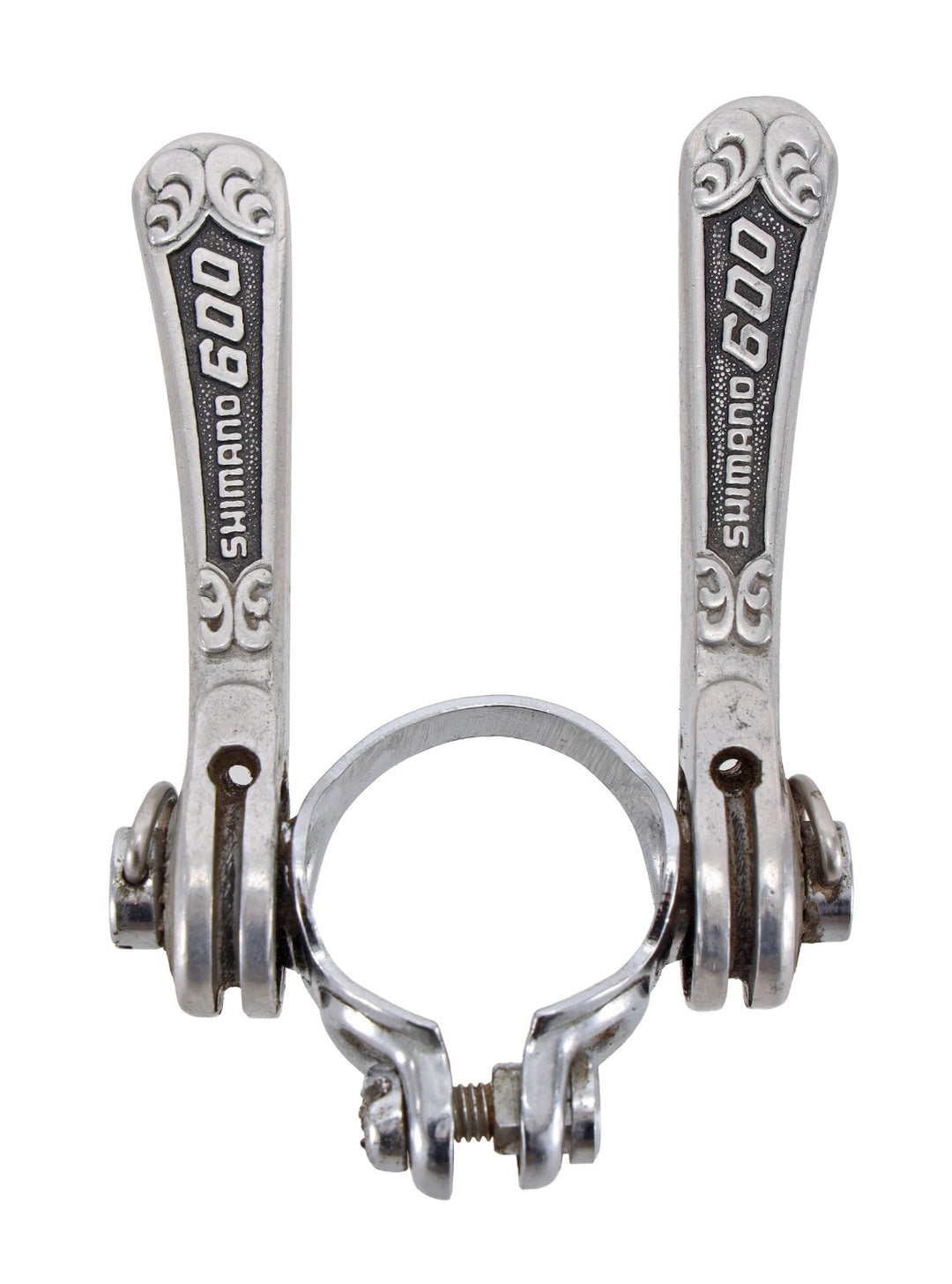 Shimano 600EX Arabesque SL-6200 Downtube Shifters 2 x 6s Clamp-On 28.6mm Vintage