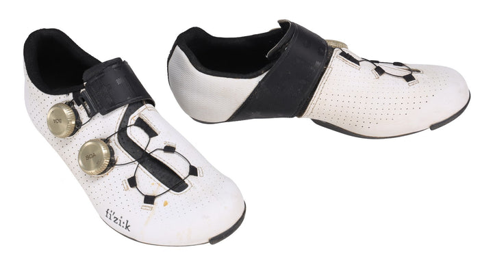 Fizik Vento Infinito Carbon Road Bike Shoes EU 39 US Men 6.75 WHITE 3-Bolt BOA