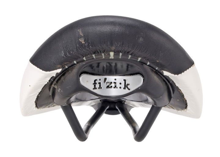 Fizik Gobi XM Mountain Bike Saddle 130mm 7 x 7mm Manganese Rail BLACK/WHITE