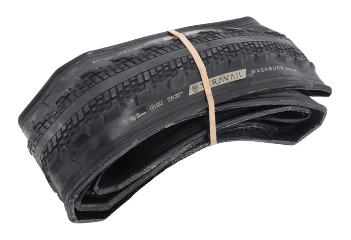 Teravail Washburn Tubeless Gravel Bike Tire 700 x 38c Black