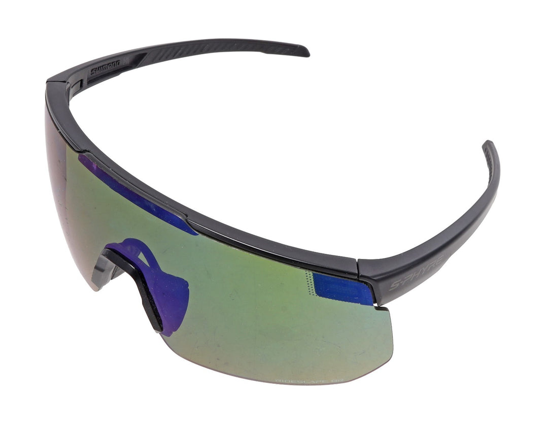Shimano S-Phyre Cycling Sunglasses Black Ridescape GR Lens CE-SPHR2 Gravel Road