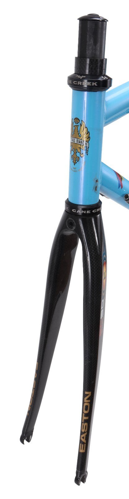 Bianchi Virata Steel Road Bike Frameset 55cm Blue 700c Easton Carbon Rear 2004