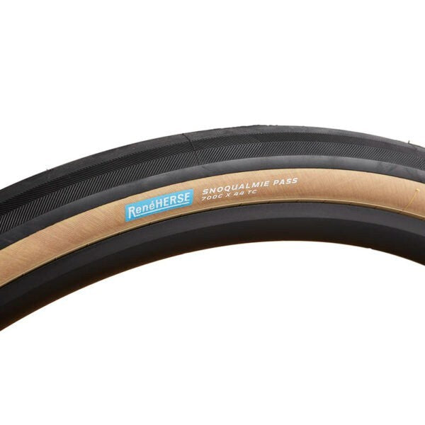 Rene Herse Snoqualmie Pass Standard Tubeless Gravel Bike Tire 700 x 44c Tan Wall