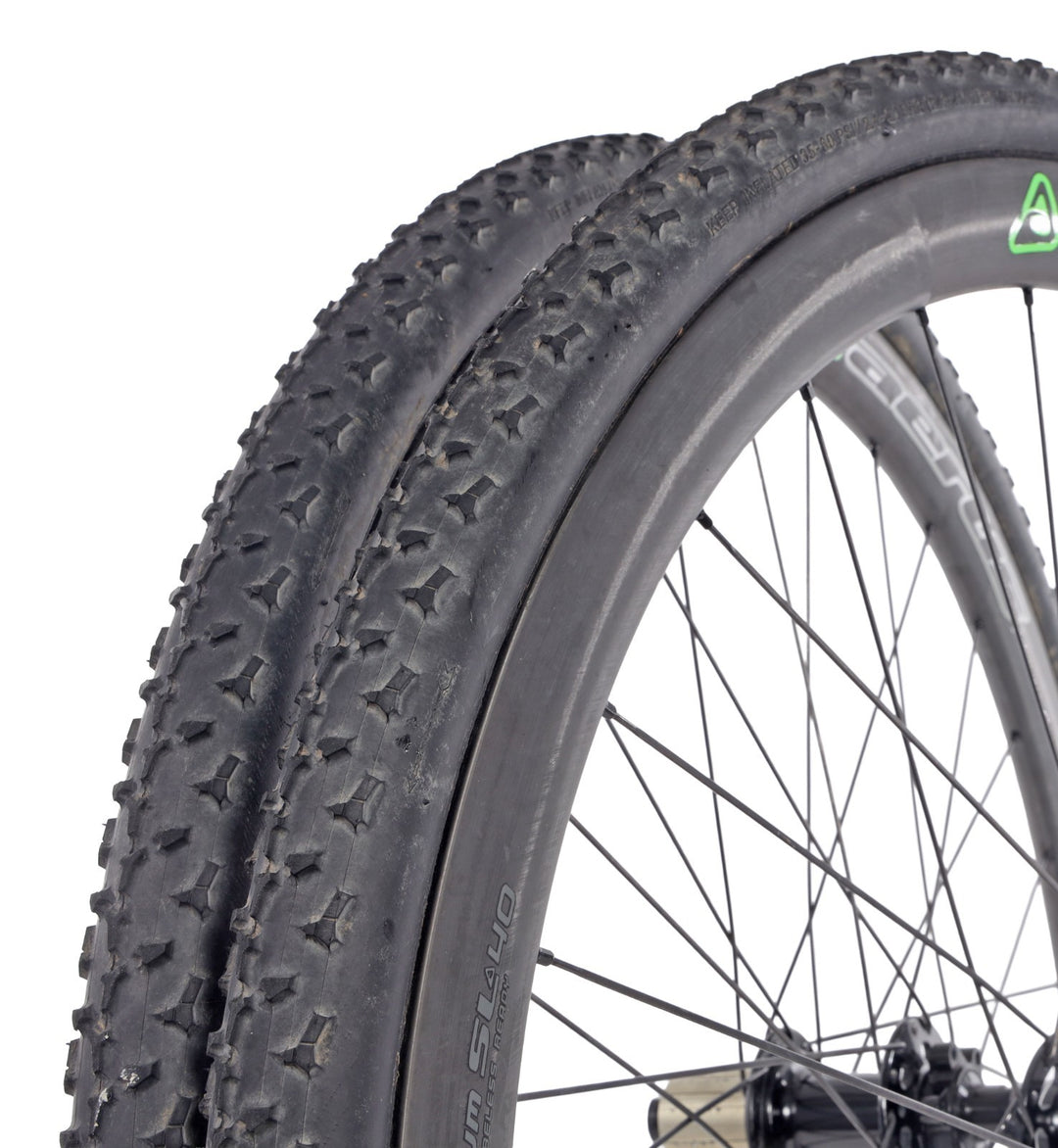 Aerus Quantum SL 40 Carbon Tubular 6B Disc 11s Cyclocross Wheelset PDX 700x 33c