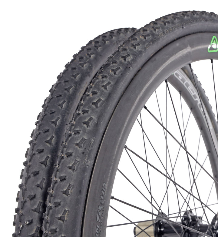 Aerus Quantum SL 40 Carbon Tubular 6B Disc 11s Cyclocross Wheelset PDX 700x 33c