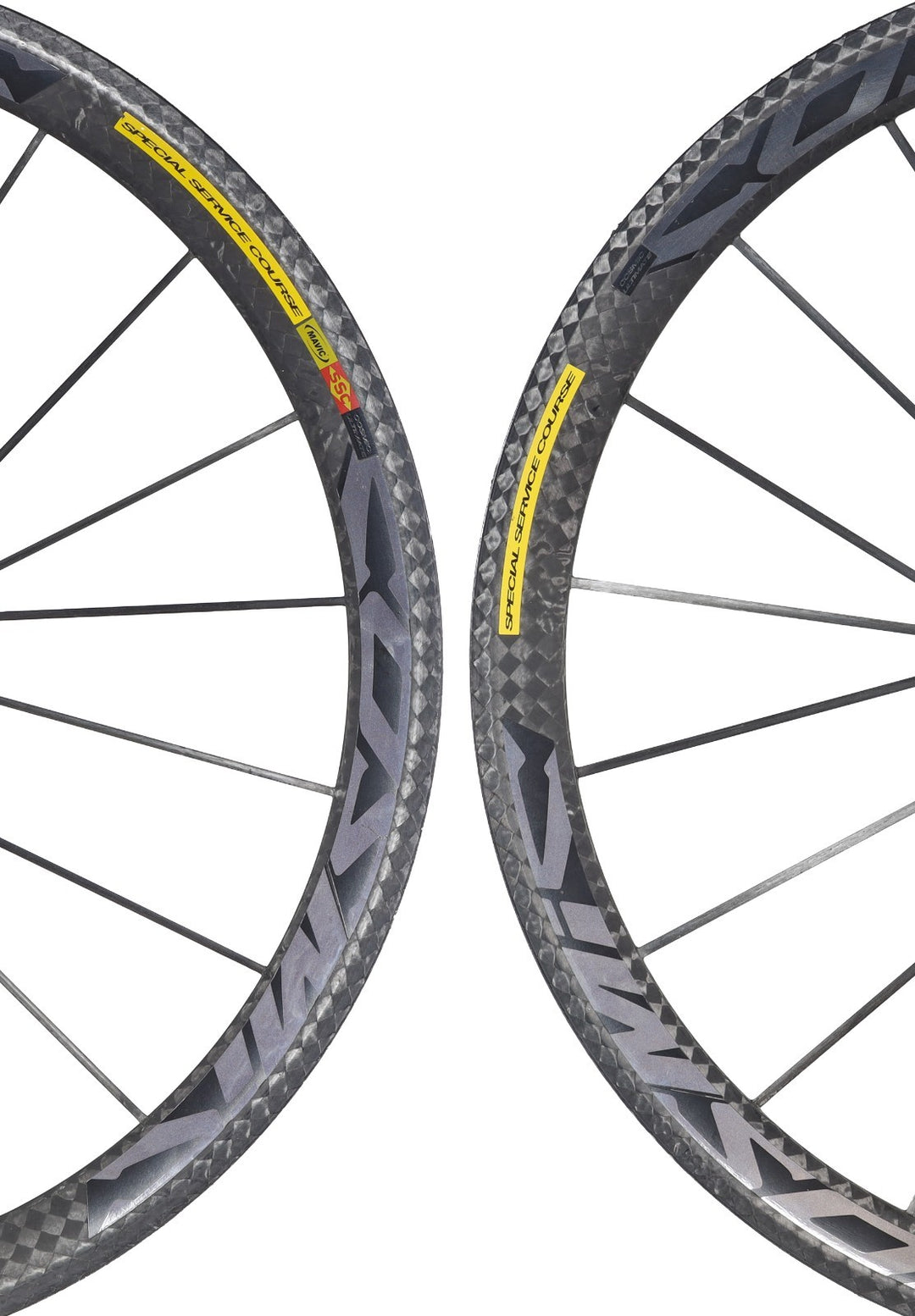 Mavic Cosmic Carbone Ultimate SSC Tubular Road Wheelset Shimano 11s 700c Rim QR