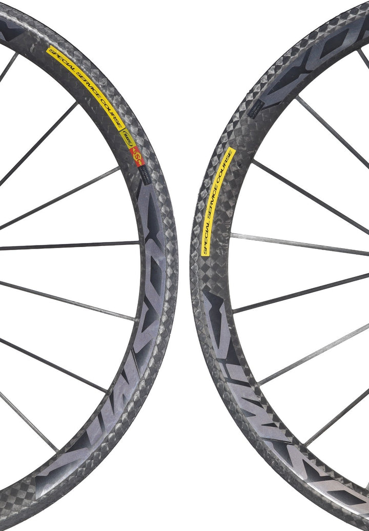 Mavic Cosmic Carbone Ultimate SSC Tubular Road Wheelset Shimano 11s 700c Rim QR