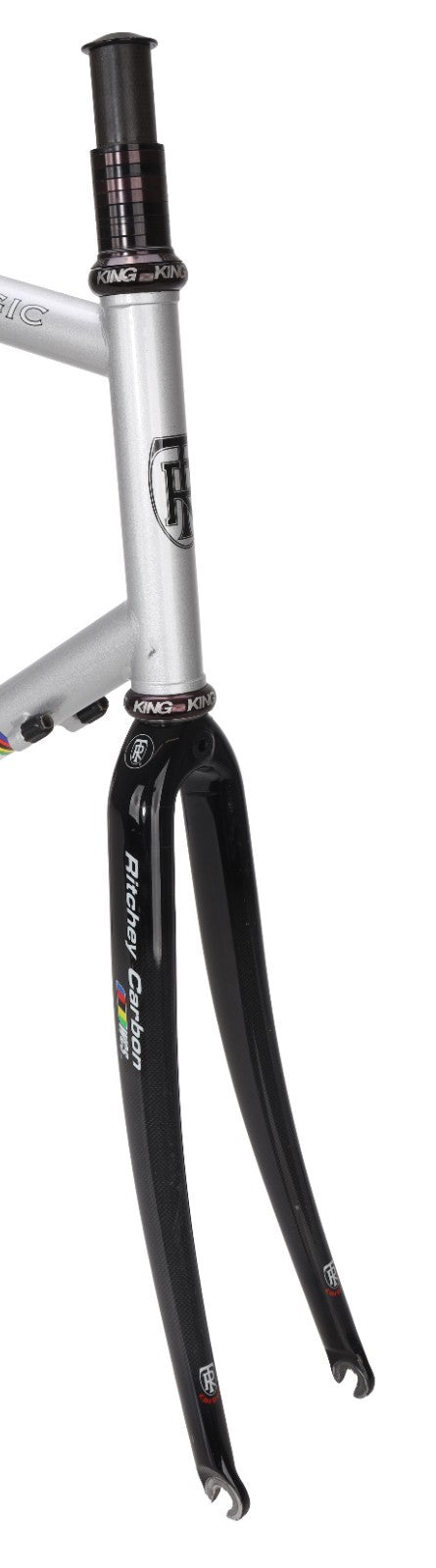 Ritchey Road Logic Steel Bike Frameset 59cm WCS Carbon SILVER 700c 1" Chris King