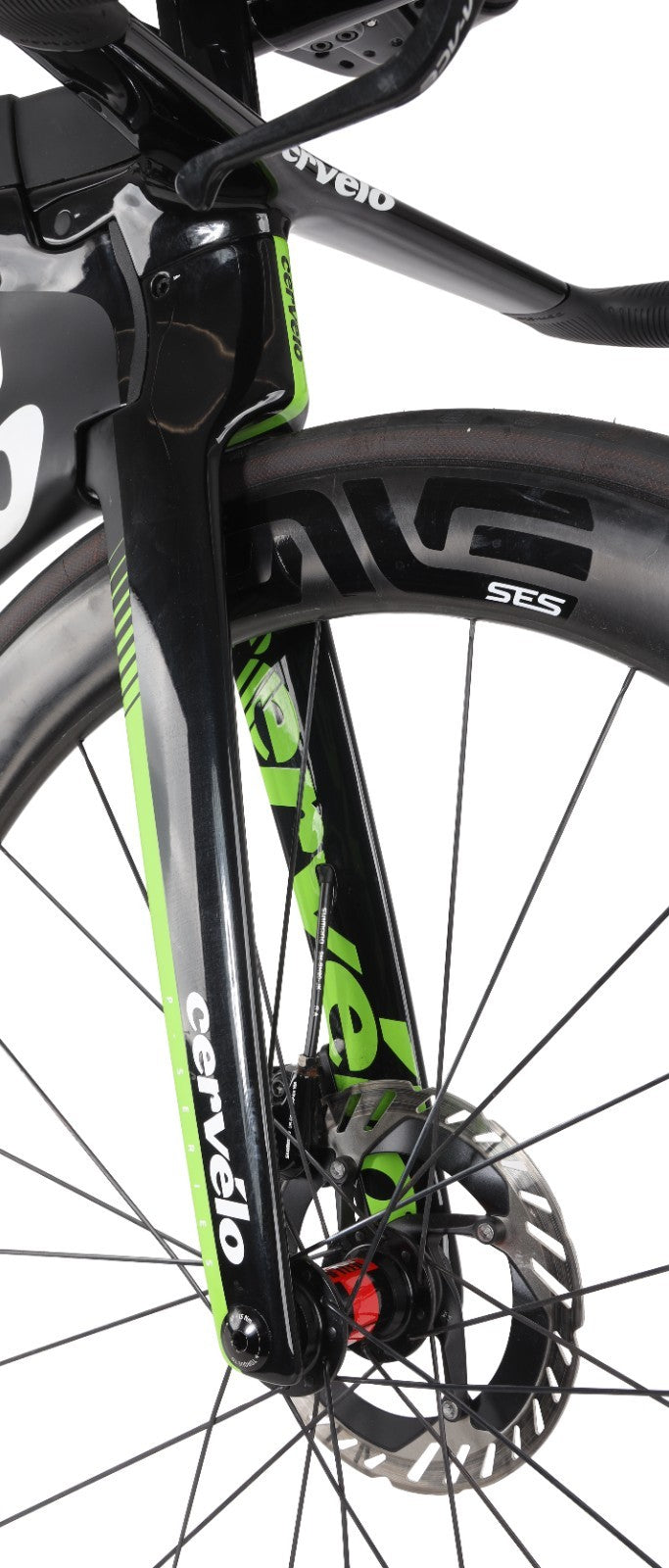 Cervelo P5 Disc Carbon Triathlon Bike 51cm BLCK/GRN 2x 11 Spd Dura-Ace Di2 2020