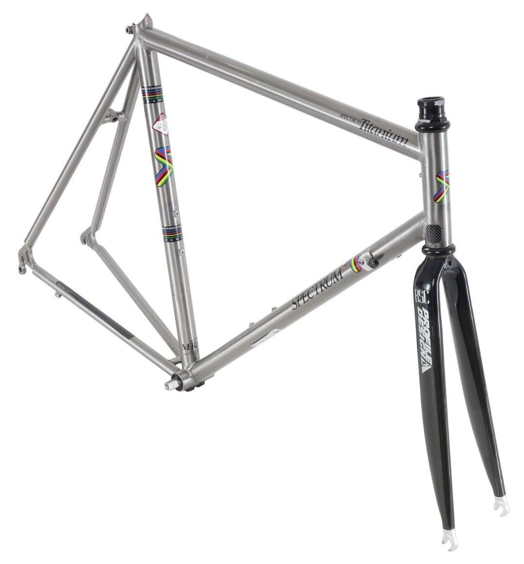 Spectrum Titanium Road Bike Frameset 56cm 700c QR Profile Carbon Fork Merlin USA