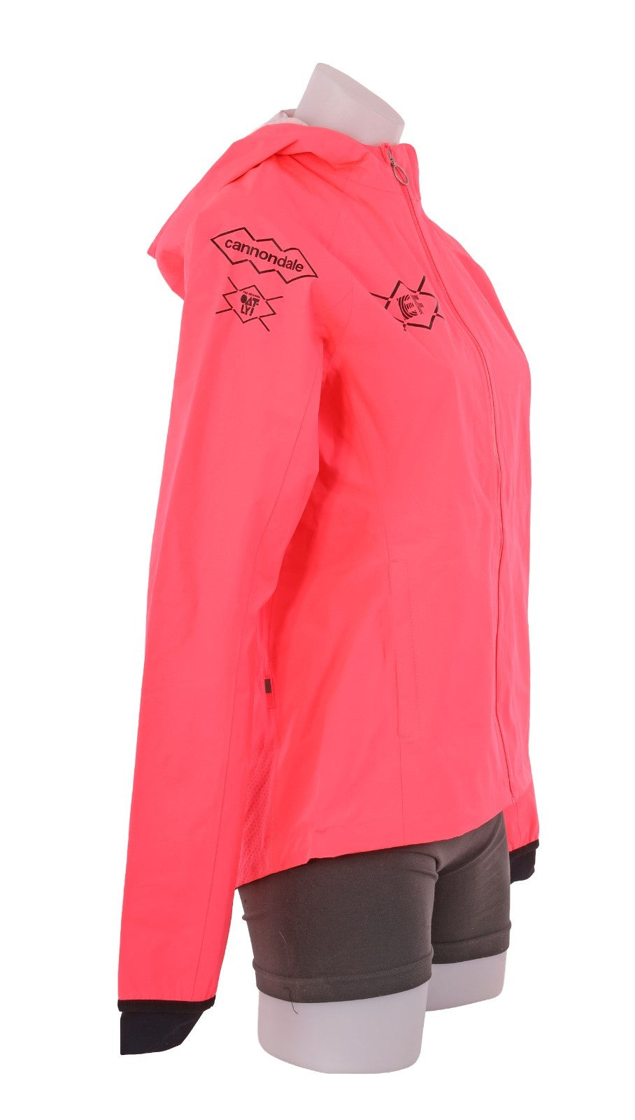 Rapha EF Cannondale Commuter Hooded Rain Jacket Women XS Pink Road Bike EasyPost